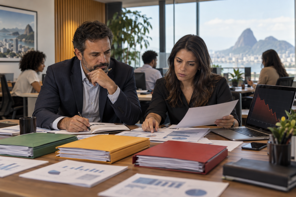 Fluxo de caixa empresarial: stress test para cenários de queda